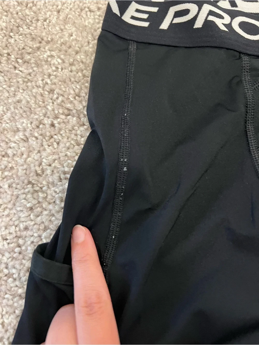 ◼️NIKE: Boy M, Nike Pro dri-fit compression leggings w/side pocket preowned◼️